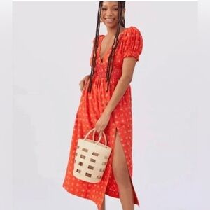 Urban Outfitters UO Liliana Side Slit Midi Dress Size XS